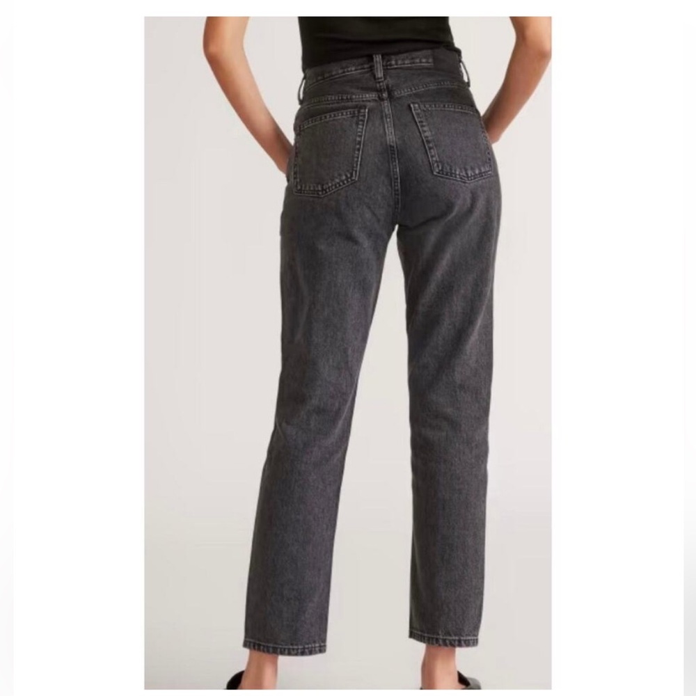 Everlane The 90s Cheeky Jean Organic Cotton Black Button Fly - Picture 14 of 16